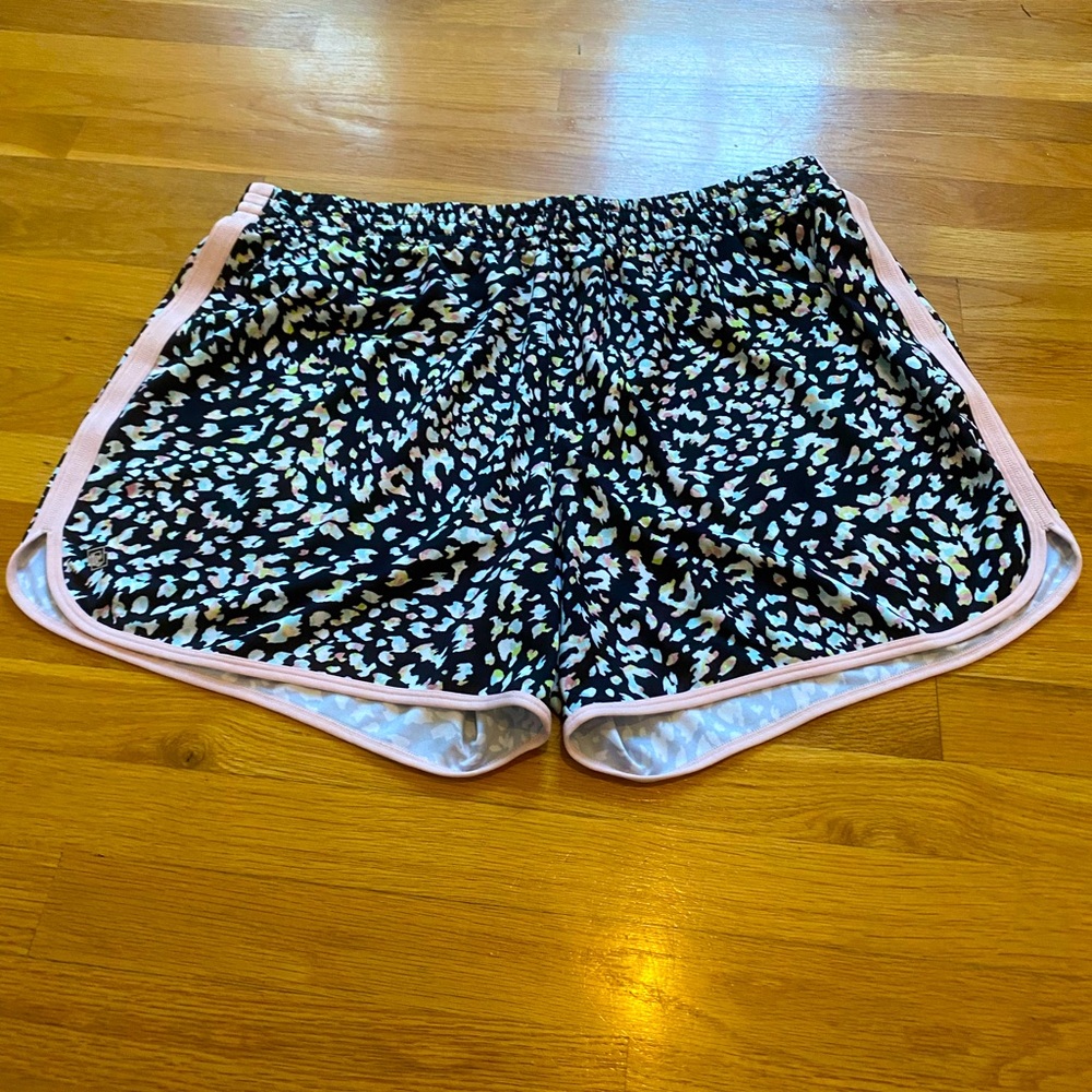 Zelos leopard print multicolor athletic shorts